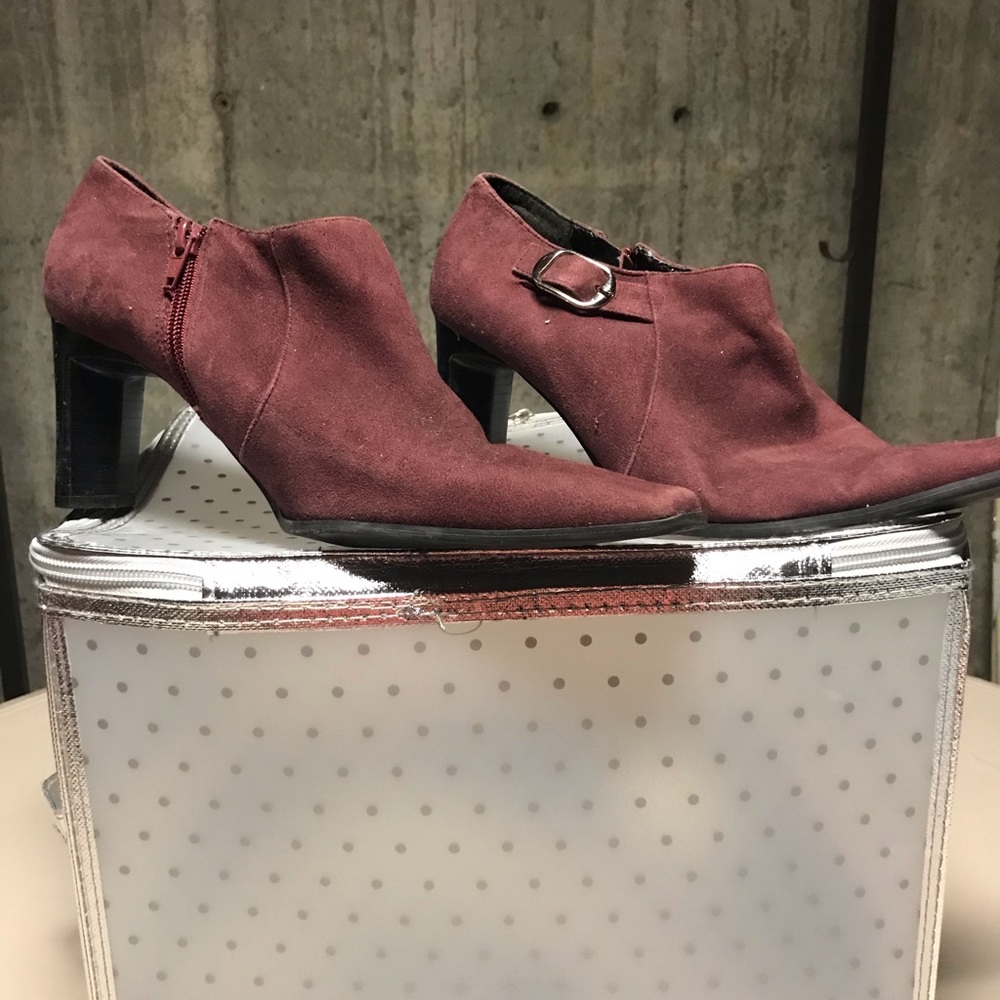 Bandolino low boots. Very light wear.